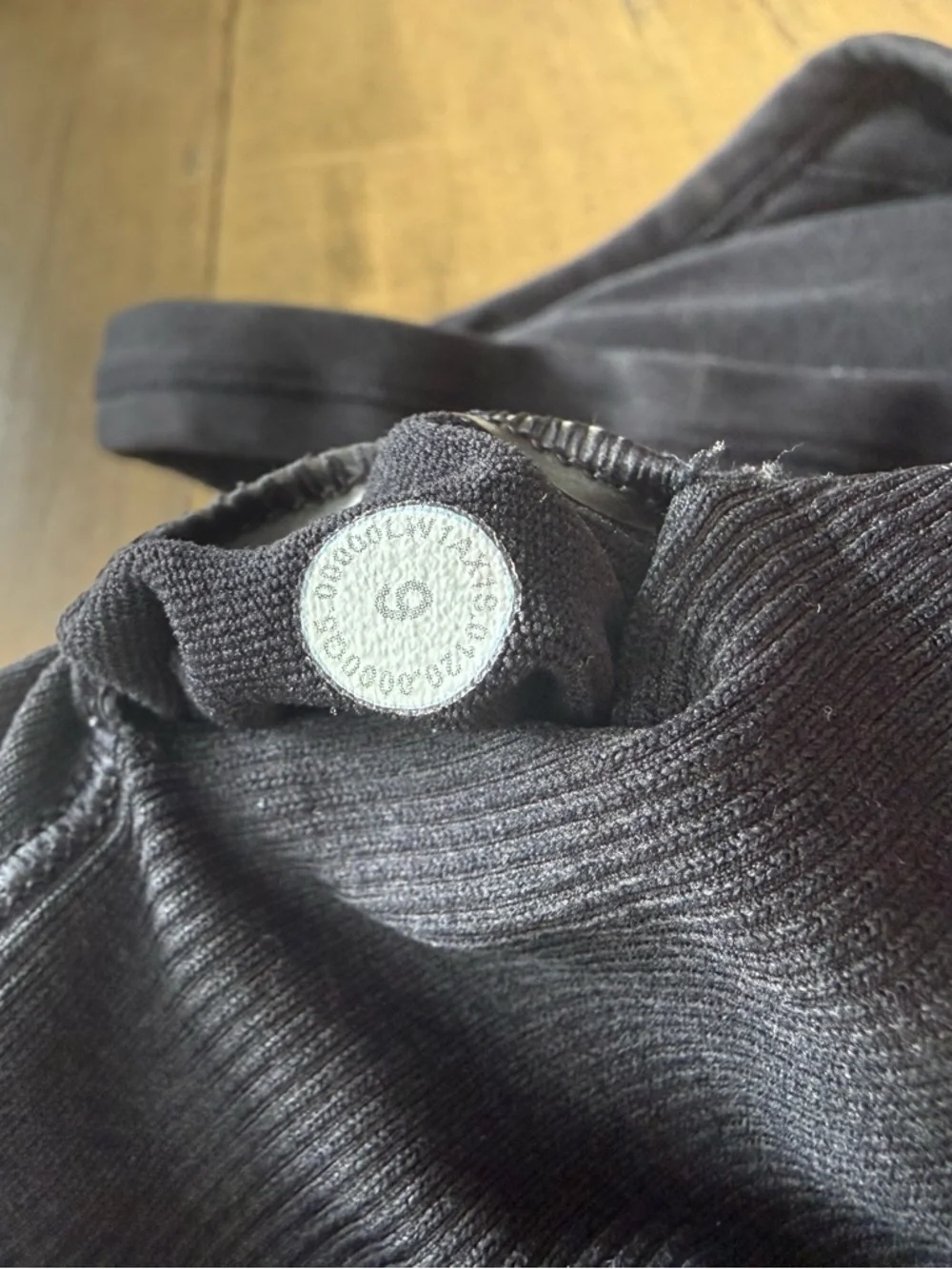 Black Ribbed Racerback Tank Top - Picture 3 of 3